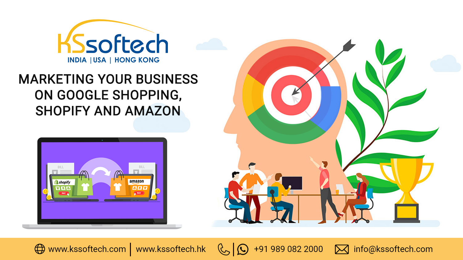 Marketing your business on Google Shopping, Shopify and Amazon